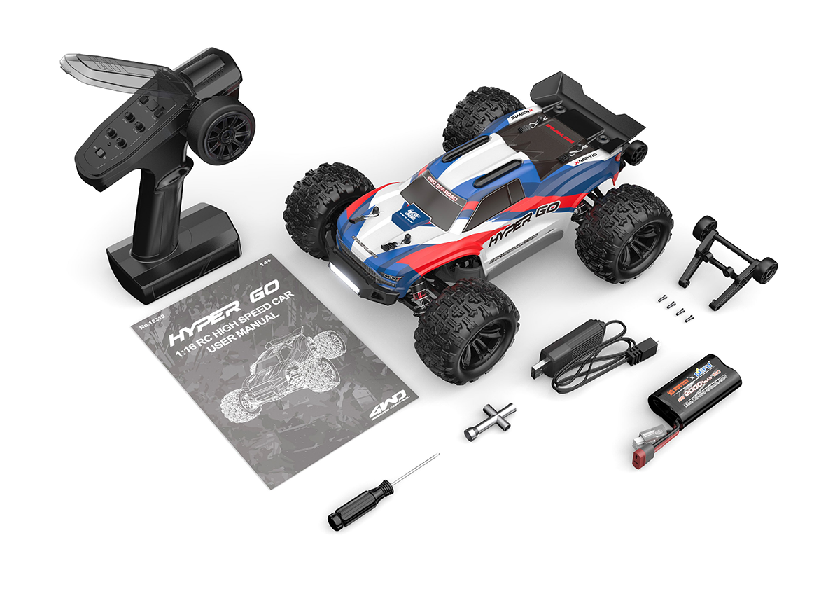 MJX HYPER GO 16212 1/16 RCブラシレスモンスタートラックRTR 技適付