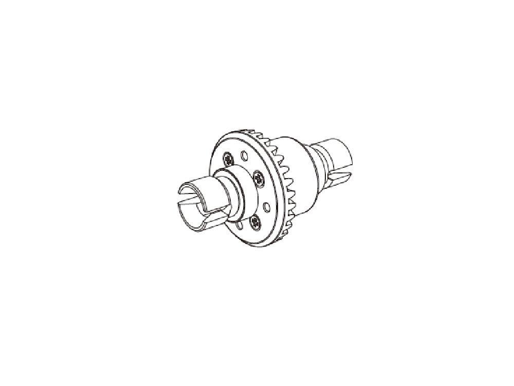 MJX 14302/14303/14304 RC高速ドリフトカー用 フルメタルギア デファレンシャル(差速ギアボックス) スペアパーツ