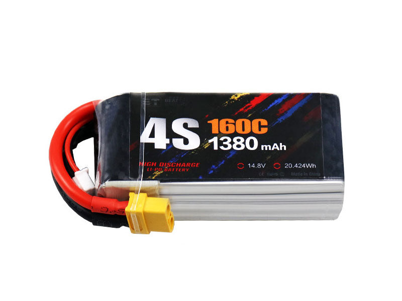 BEAT 1380mAh 4S/6S 160C リポバッテリー XT30/XT60