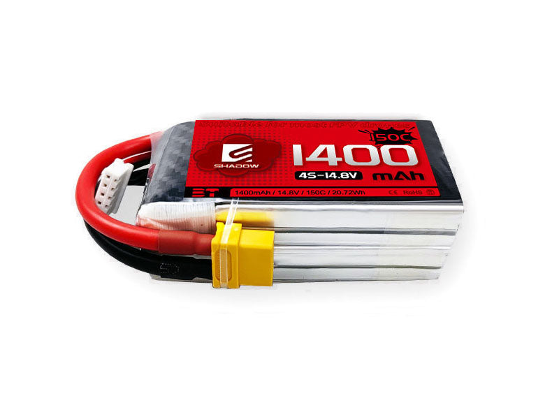 BEAT Shadow 1400mAh 4S/6S 150C リポバッテリー XT60