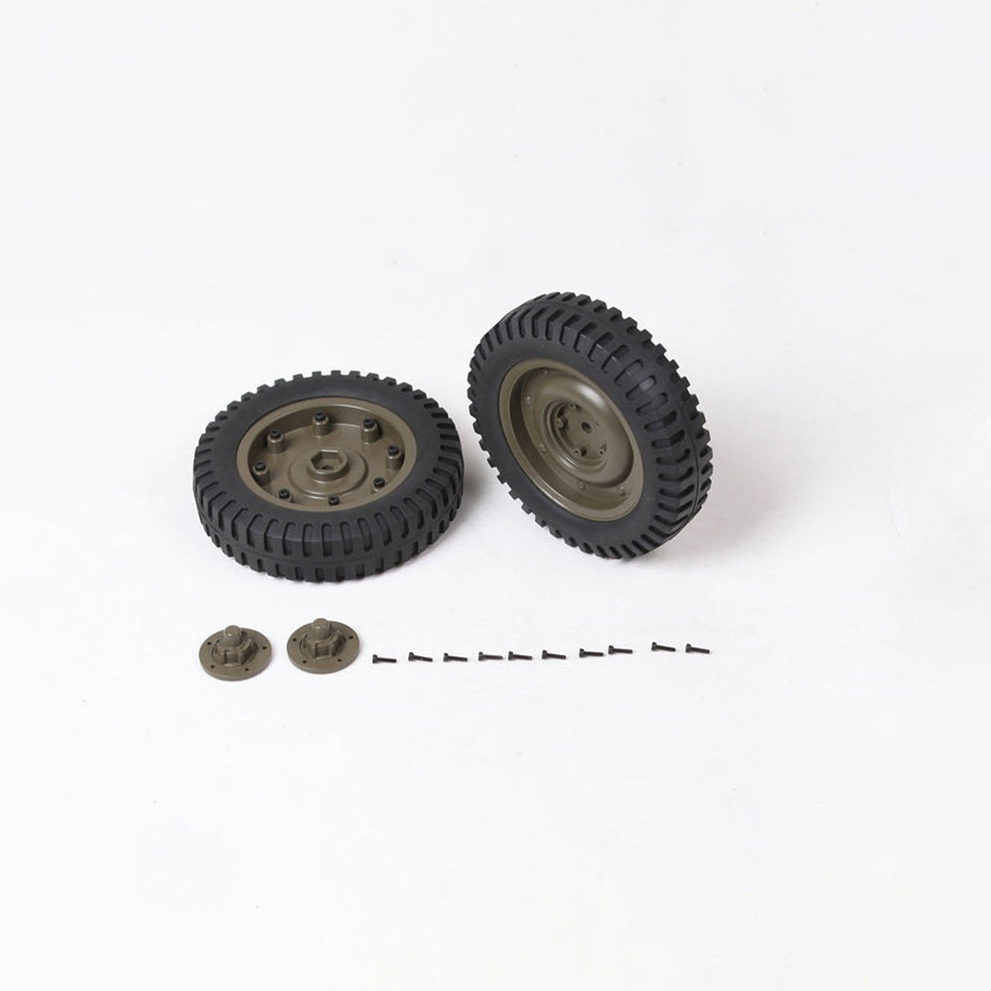 FMS 1/6 1941 MB ラジコンカー用フロントホイールアセンブリ(1ペア) 10601