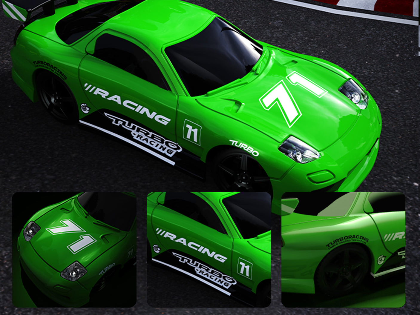 2026新版~Turbo Racing C71 ミニラジコンスポーツカーRTR 技適付