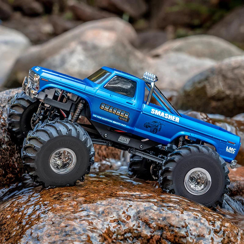 FMS 1:24 Smasher V2オフロードクライミングRCカーモデル 4WD ビッグフットリモコンカー モンスタートラック 国内認証済み