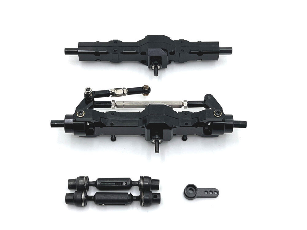 WPL1/10 C74・1/16全シリーズ RCカー用金属アップグレード 前後アクスルASSY & ドライブシャフトセット