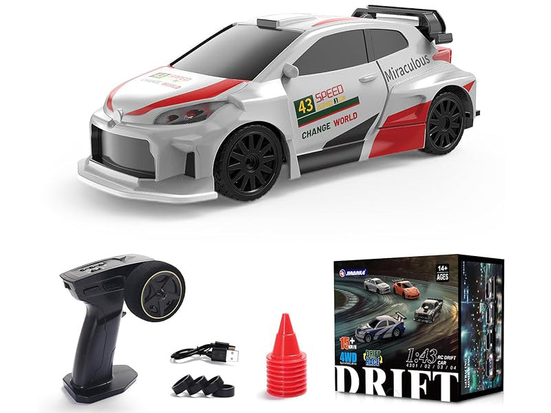 JIABAILE 1/43 4WDラジコンドリフトカー 比例制御 ジャイロスコープ付版