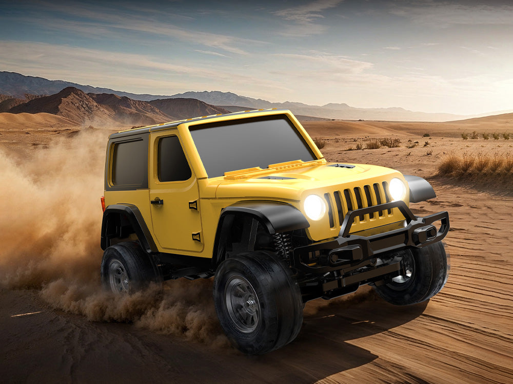 JIABAILE 1:36 RCオフロードカー | 高精度クローラー・ポータブルRCカー・夜間ライト搭載 技適認証済