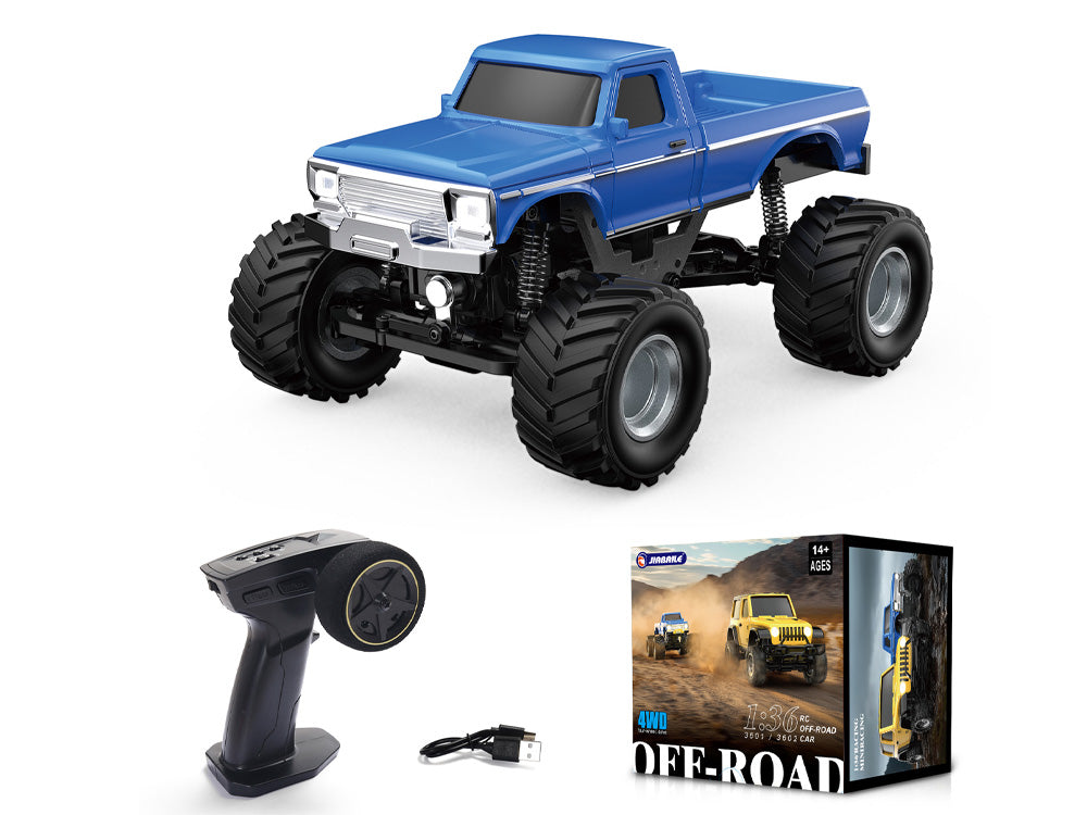 JIABAILE 1:36 RCオフロードカー | 高精度クローラー・ポータブルRCカー・夜間ライト搭載 技適認証済