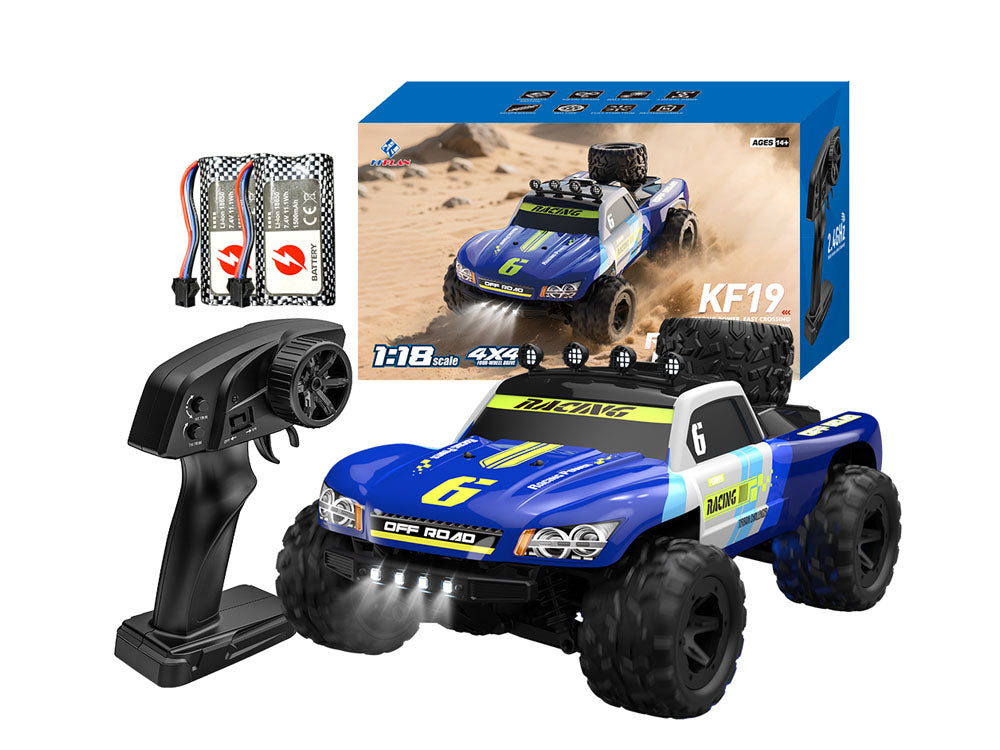 KFPLAN 1/18 ラジコントラック KF19 高速 4x4オフロードカー 30KM/H 技適認証済み デュアルバッテリーバージョン RTR