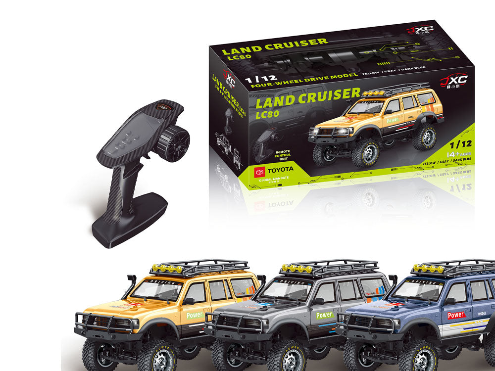 JXC 1:12 ランドクルーザー LC80 ラジコン 4WD クローラー オフロード RCカー 技適認証済み RTR