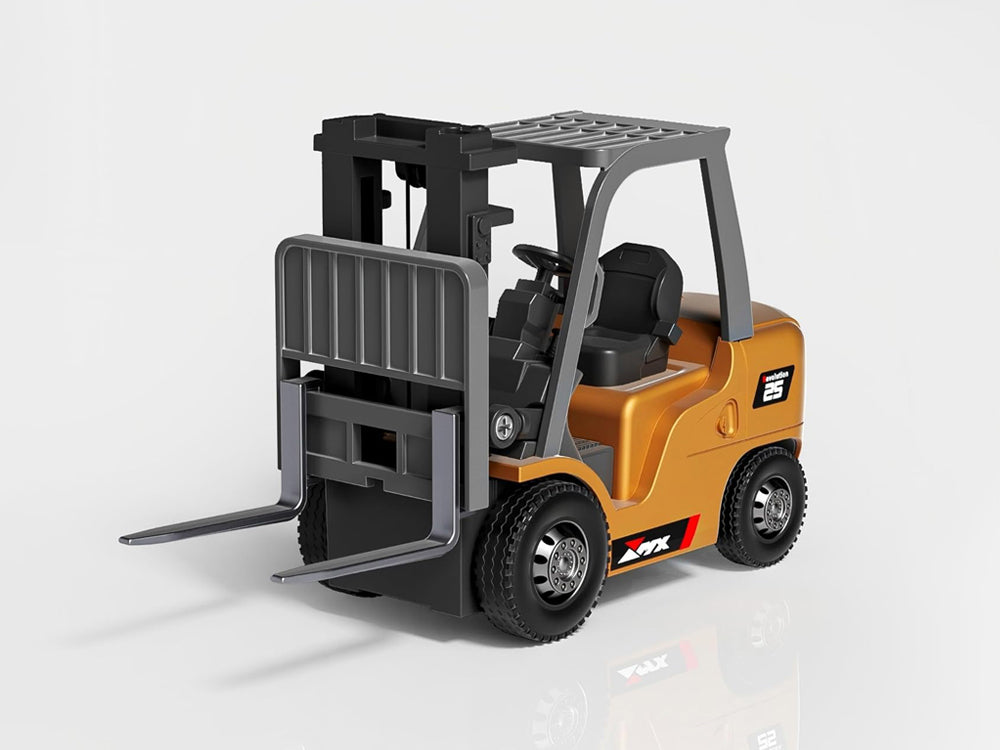 ARRISHOBBY 1:64 ミニラジコンフォークリフト 亜鉛合金ボディ 7チャンネル アプリ操作 おもちゃ|デスク走行・フォーク昇降対応 技適認証済