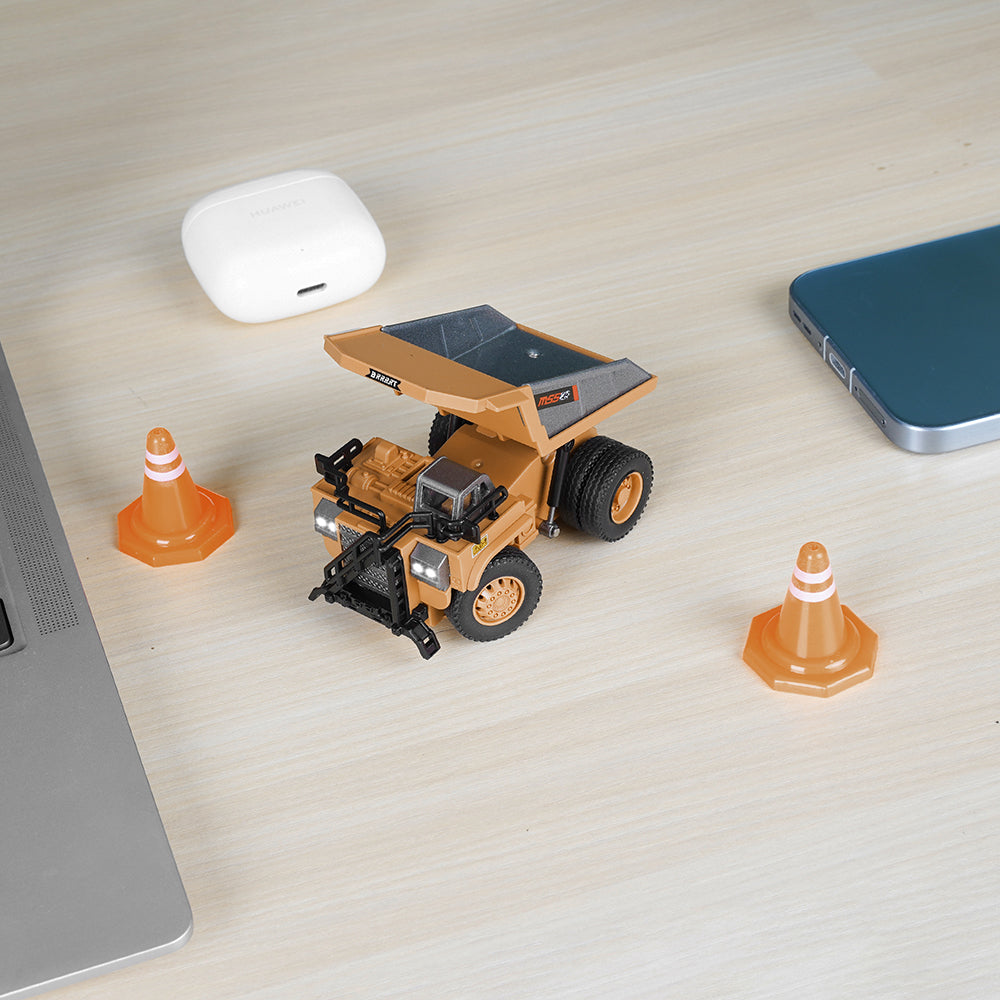 ARRISHOBBY 1:64 全比例ミニダンプ ラジコン建設車両 デスク模型・知育ギフトに最適 技適認証済み