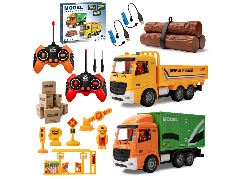 ARRISHOBBY 1/20スケール6CHラジコン建設トラック 作業車両2in1セット音声効果・荷役操作・技適認証済み