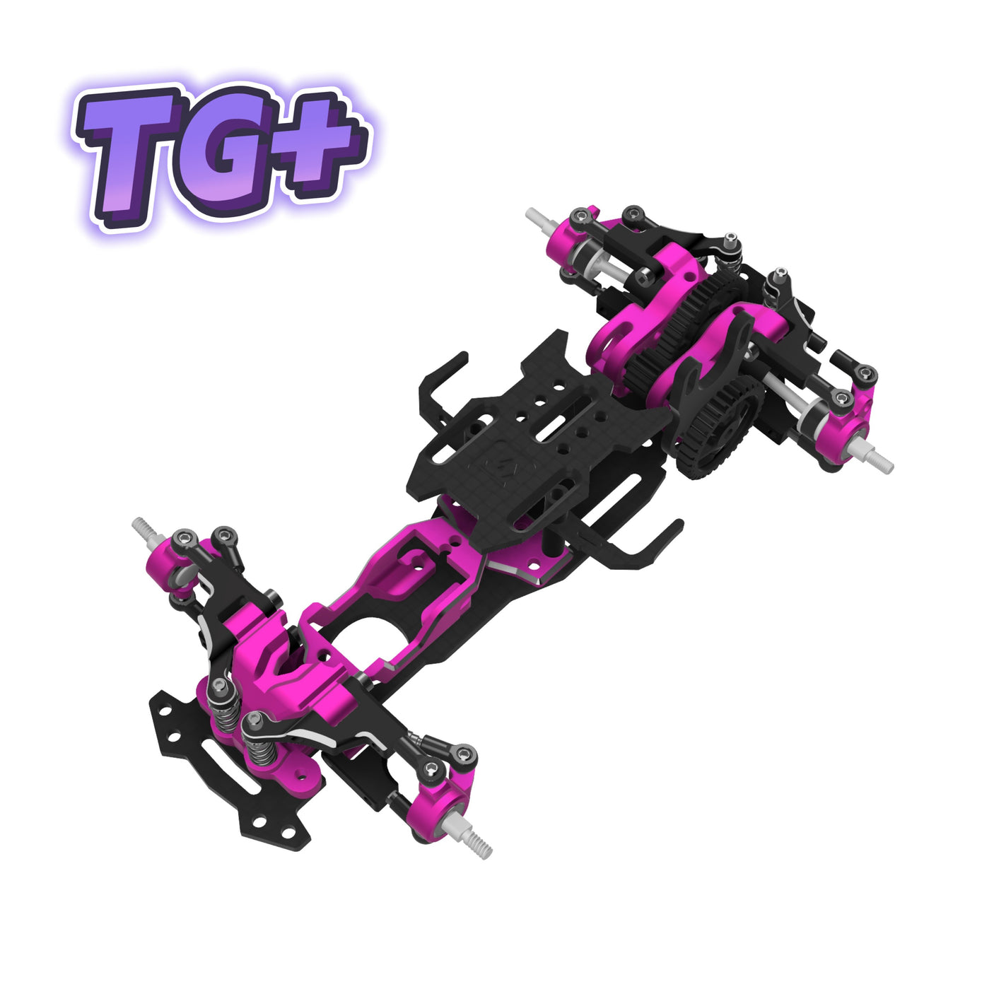 TG Super TG+ 1/24 RWD RCドリフトカーシャーシ(電子パーツ付属)