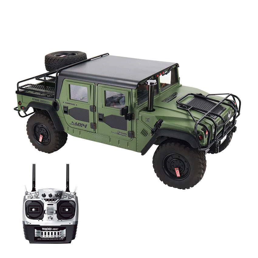 TRASPED HG-P415A 1/10 フルメタル ハマーH1 4WD オフロード クローラーピックアップ RCカー