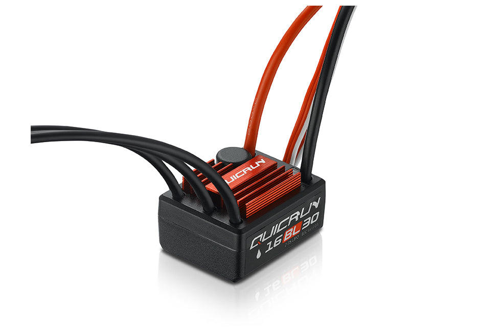 HOBBYWING QuicRUN-WP-16BL30 30A ESC BEC内蔵1A/6V 1/16, 1/18ラジコンカー用