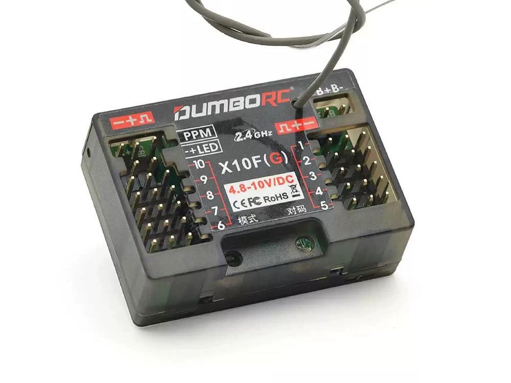 DUMBORC X10FG 10CH 受信機 ジャイロ付