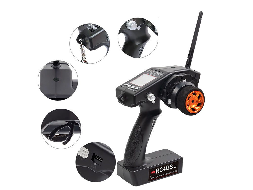 Radiolink RC6GS V3 2.4G 7CH RCカー用送信機 技適認証済み