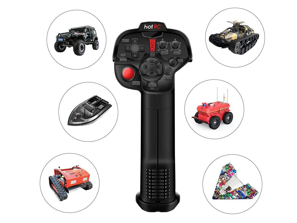 HOTRC DS-4A 4CH送信機 電動RCカー/ボート用プロポセット 技適認証済み