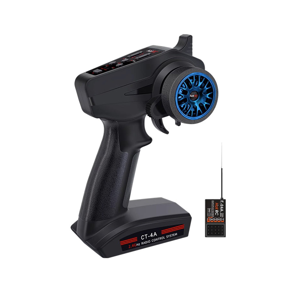 HOTRC CT-4A 4CH RC プロポセット(送信機+受信機)2.4ghz ラジコンカー タンク ボート用リモコン
