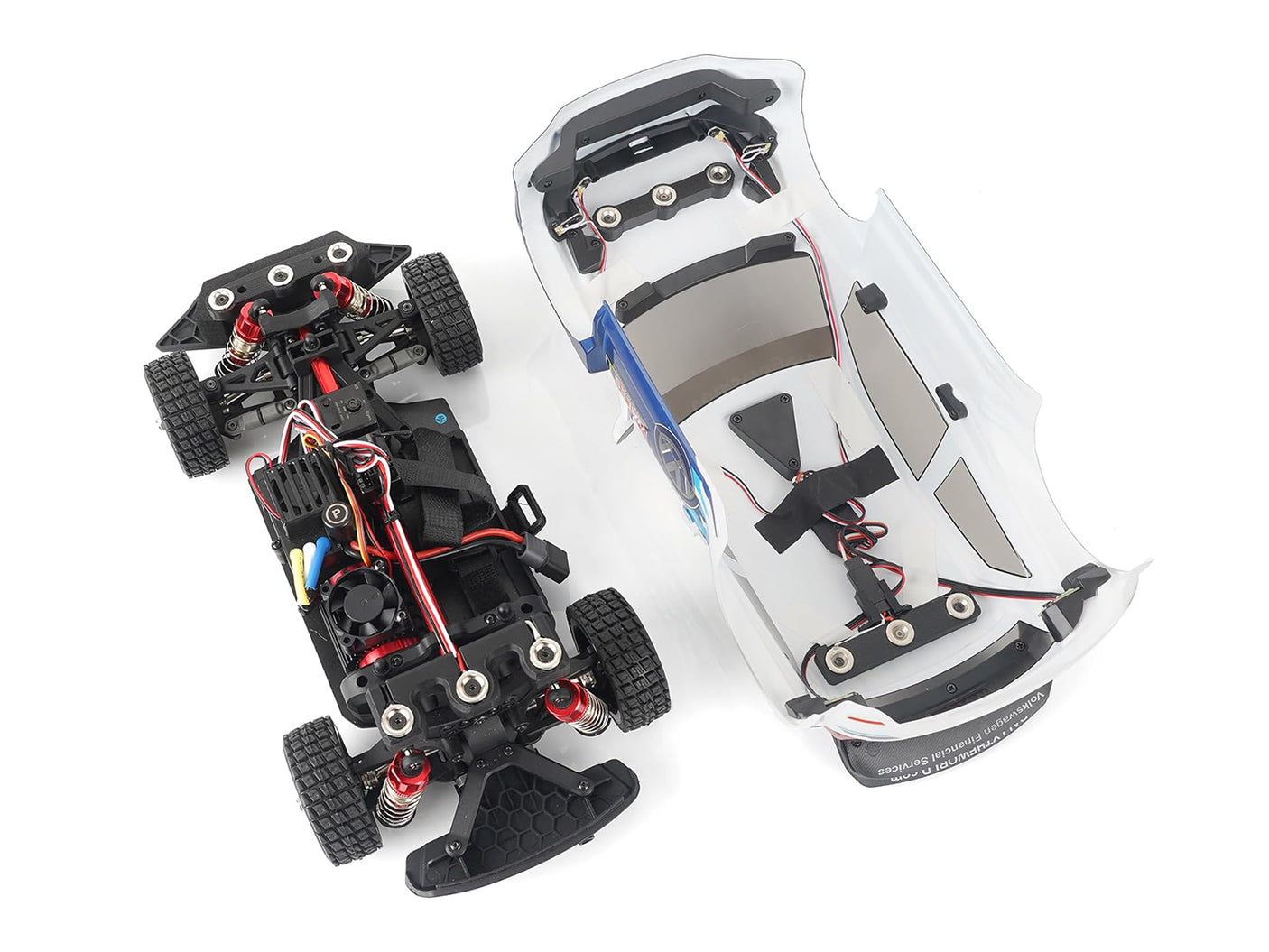 MJX RC マグネット式ボディカバー改造キット 磁気接続式ランプ回路 14302対応