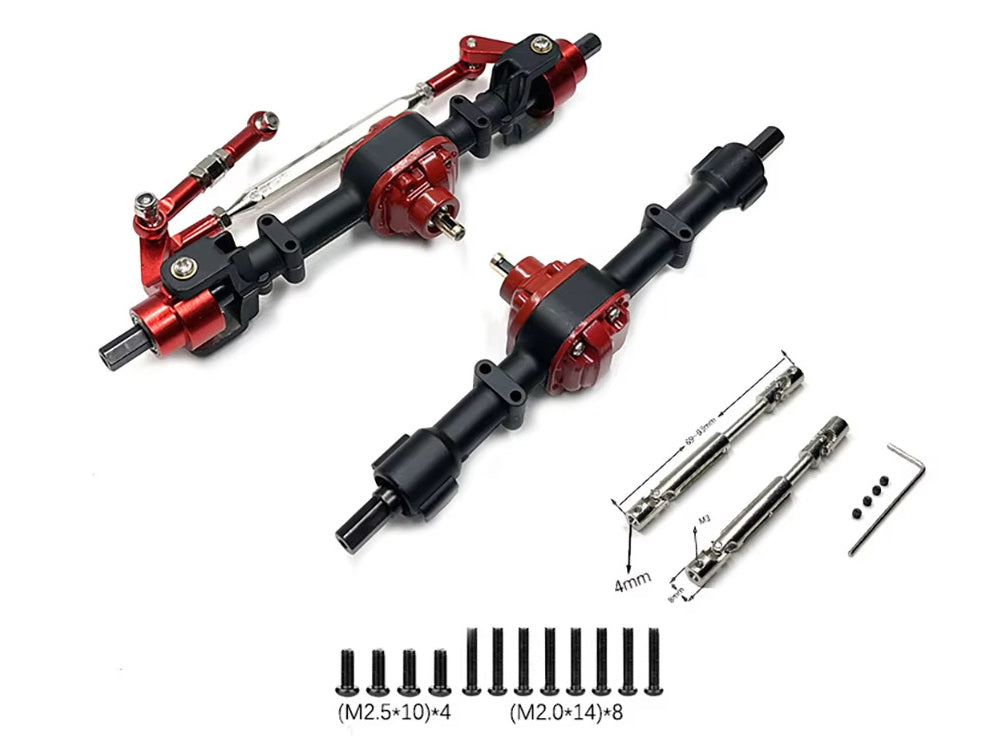 金属製フロント・リアアクスルドライブシャフト MN MODEL 1/12 MN78 MN82 LC79用