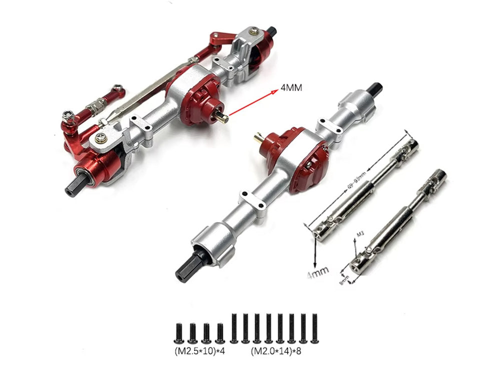 金属製フロント・リアアクスルドライブシャフト MN MODEL 1/12 MN78 MN82 LC79用