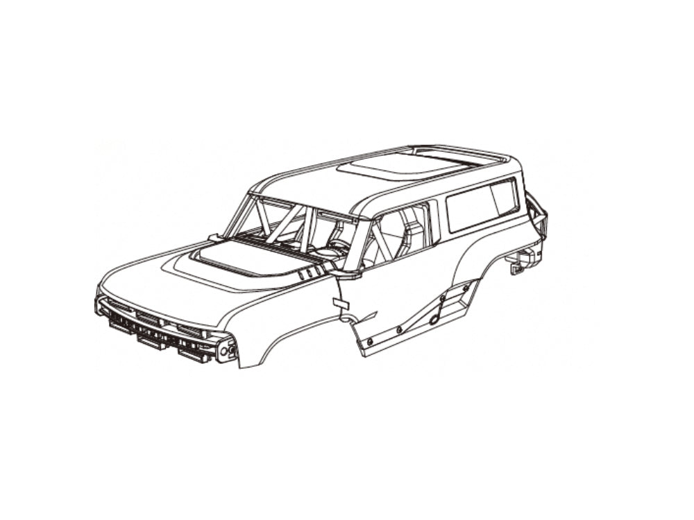 MJX Hyper Go H12P用ボディ 1PCS