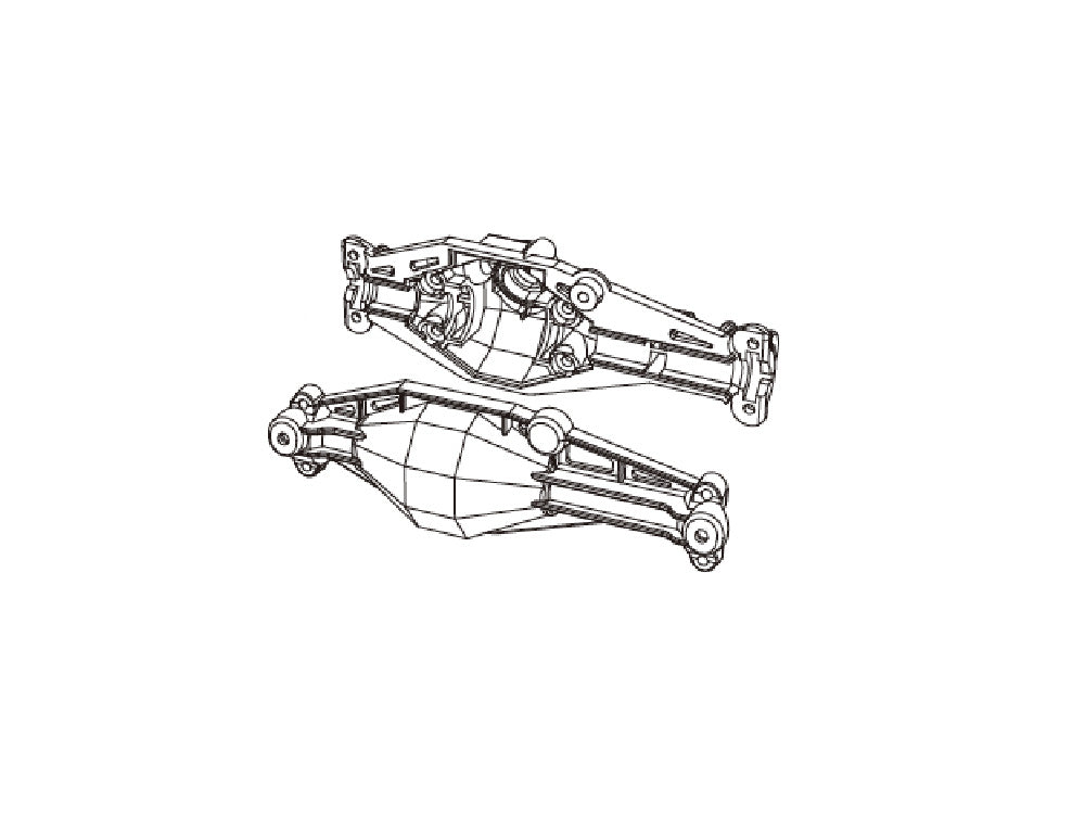 MJX Hyper Go H12P/H12Y用フロントアクスル 交換パーツ