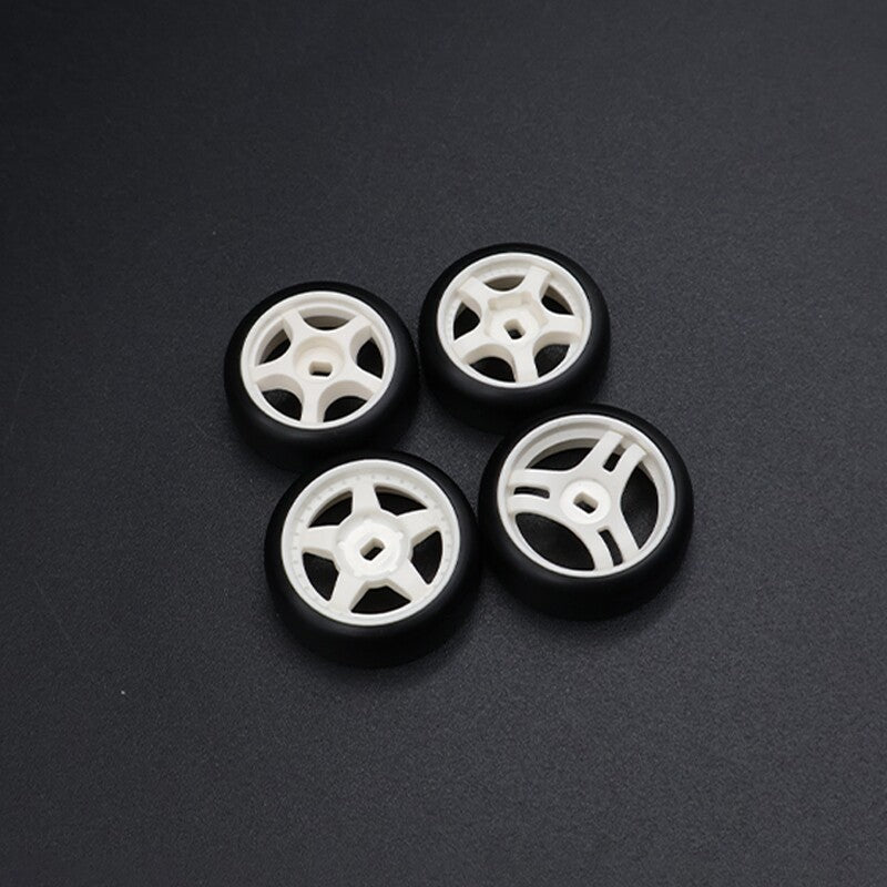 Zzspeed 高精度射出成形ホイール&タイヤ0.5° ドリフト蚊車用 4pcs