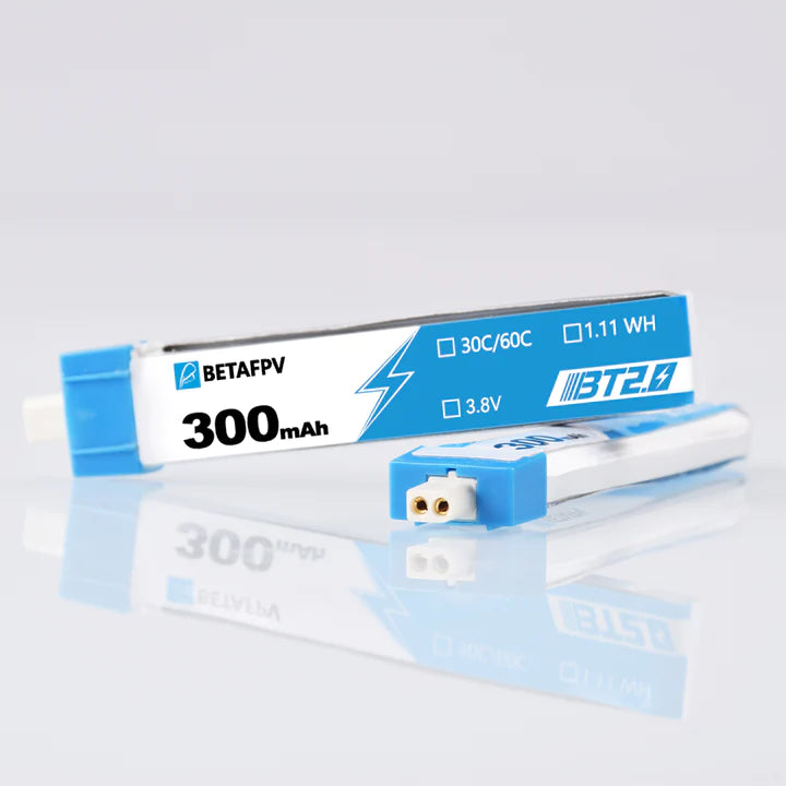 BETAFPV BT2.0 300mAh 1S 30Cバッテリー リチウム電池8個入り Cetus/Meteor65ドローン用(FBA在庫あり)