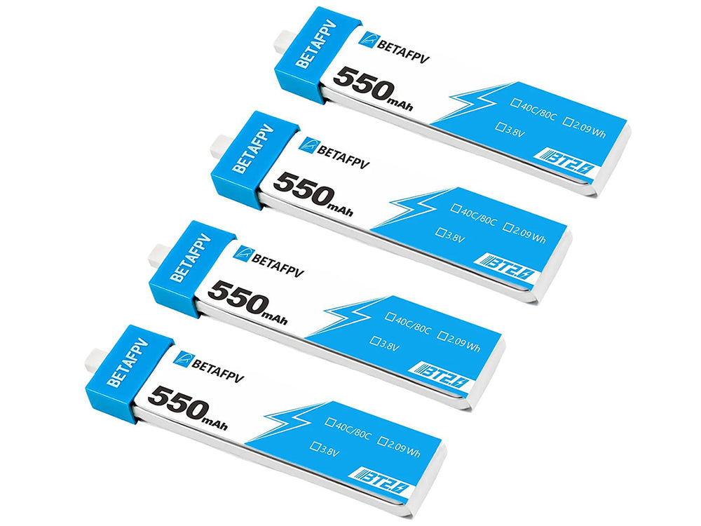 Betafpv BT2.0 550mAh 1S バッテリー (4PCS)(FBA在庫あり)