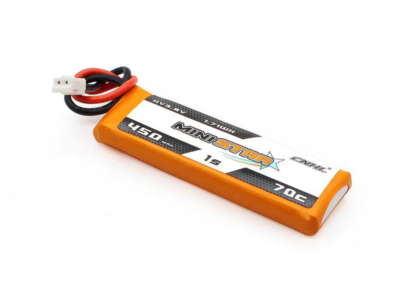 CNHL MiniStar 450mAh 3.8V 1S LiHV 70Cリポバッテリードローン用Lipo 4本入