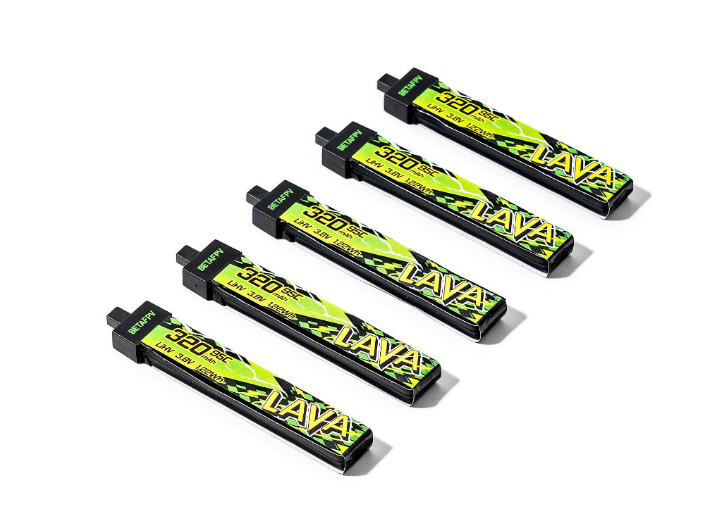 Betafpv LAVA 1S 320mAh 95C バッテリー (5PCS)