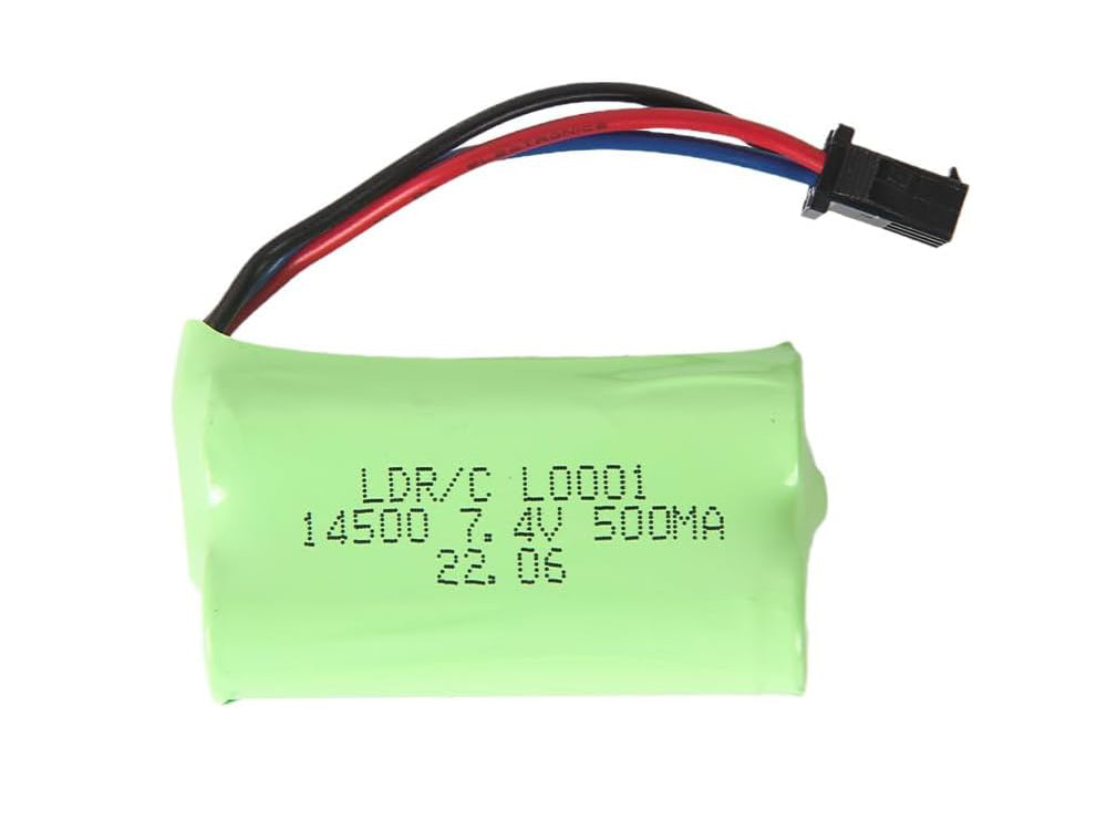 7.4V 500MAH リチウムバッテリー LDR/C,MN MODELに対応