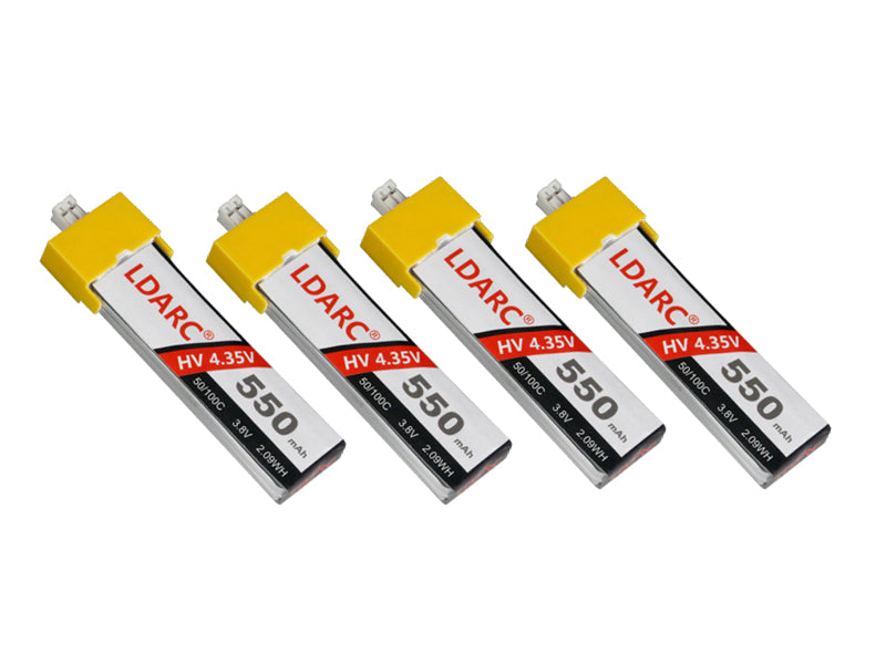 LDARC 3.8V 250mAh/550mAh リポバッテリーPH2.0 4pcs
