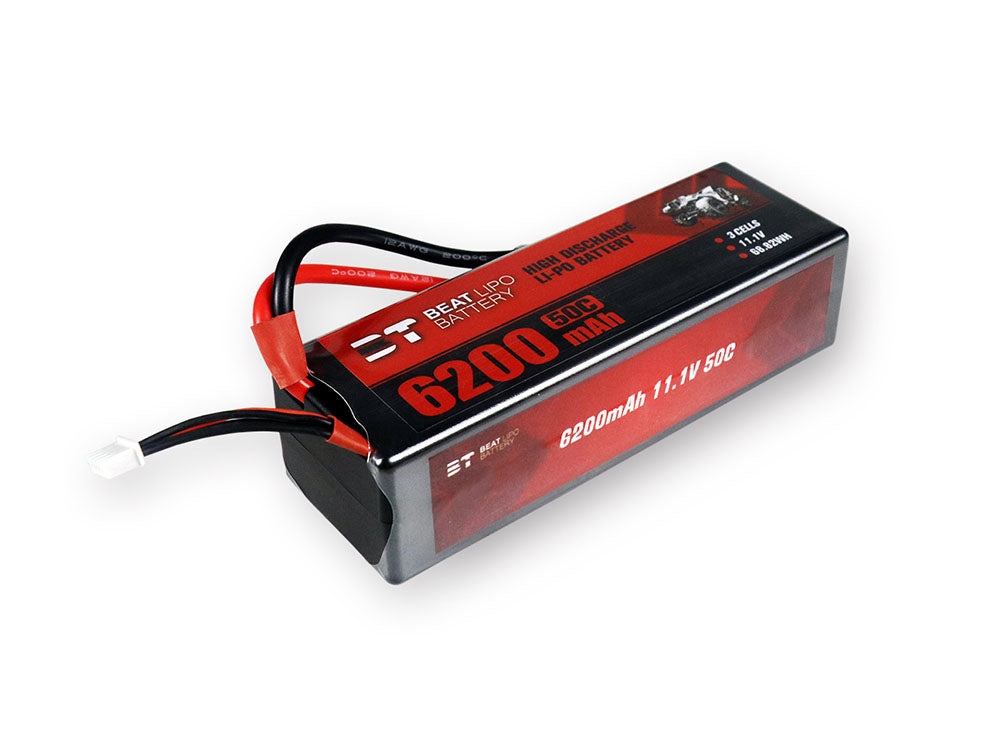BT 6200mAh リポバッテリー|RCカー用 2S/3S 50C/80C電池| 高速オフロードラジコンカー対応