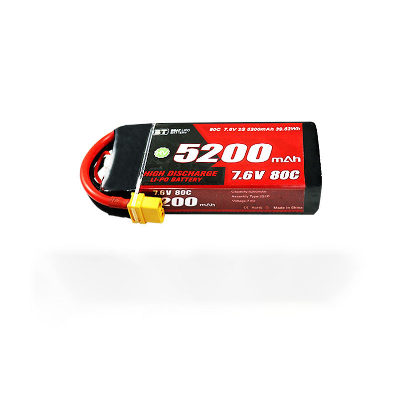 BT 5200mAh リポバッテリー|RCカー用 2S/3S 50C/80C電池| 高速オフロードラジコンカー対応