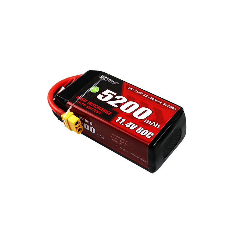 BT 5200mAh リポバッテリー|RCカー用 2S/3S 50C/80C電池| 高速オフロードラジコンカー対応