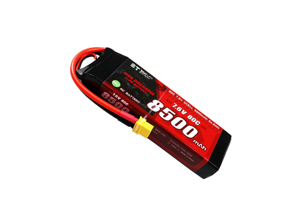 BT 8500mAh リポバッテリー|RCカー用 2S/3S 80C電池| 高速オフロードラジコンカーなど対応
