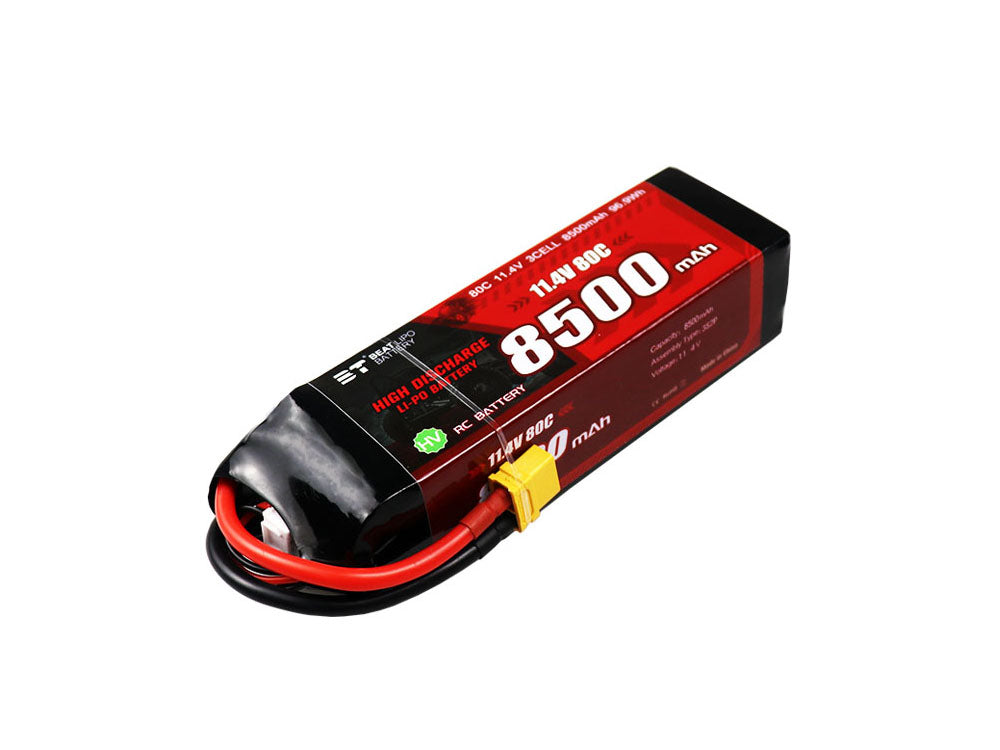 BT 8500mAh リポバッテリー|RCカー用 2S/3S 80C電池| 高速オフロードラジコンカーなど対応
