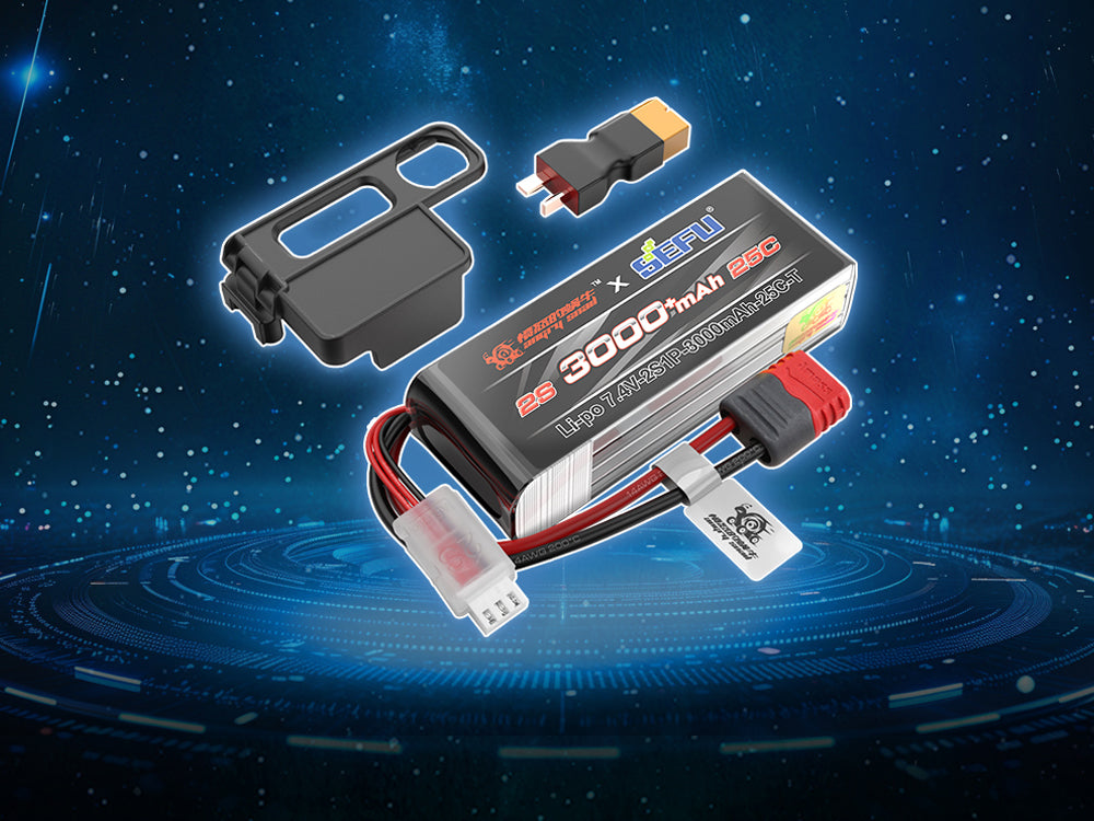 MJX B2S30 2S 7.4V 3000mAh 25C リポバッテリー ラジコンカー対応