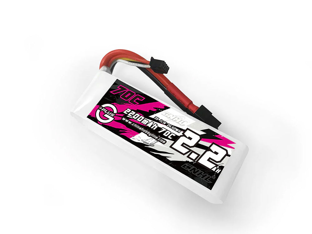 CNHL G+Plus 2200mAh 11.1V 3S 70C LiPoバッテリー XT60プラグ RCカー/ボート用