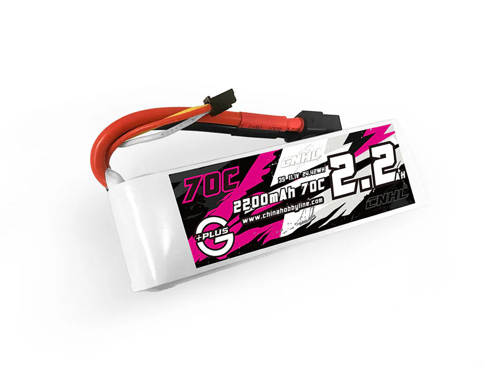 CNHL G+Plus 2200mAh 11.1V 3S 70C LiPoバッテリー XT60プラグ RCカー/ボート用