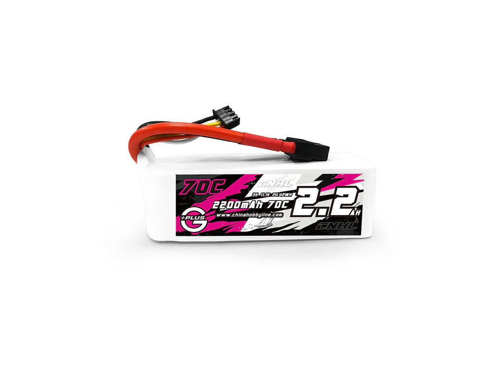 CNHL G+Plus 2200mAh 11.1V 3S 70C LiPoバッテリー XT60プラグ RCカー/ボート用