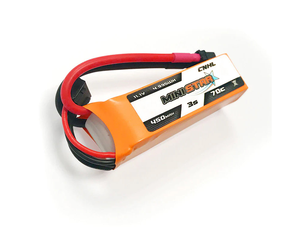 CNHL MiniStar 3S 11.1V LiPoバッテリー 450/650/850mAh 高出力 FPVドローン用 XT30Uコネクタ付き 2本セット
