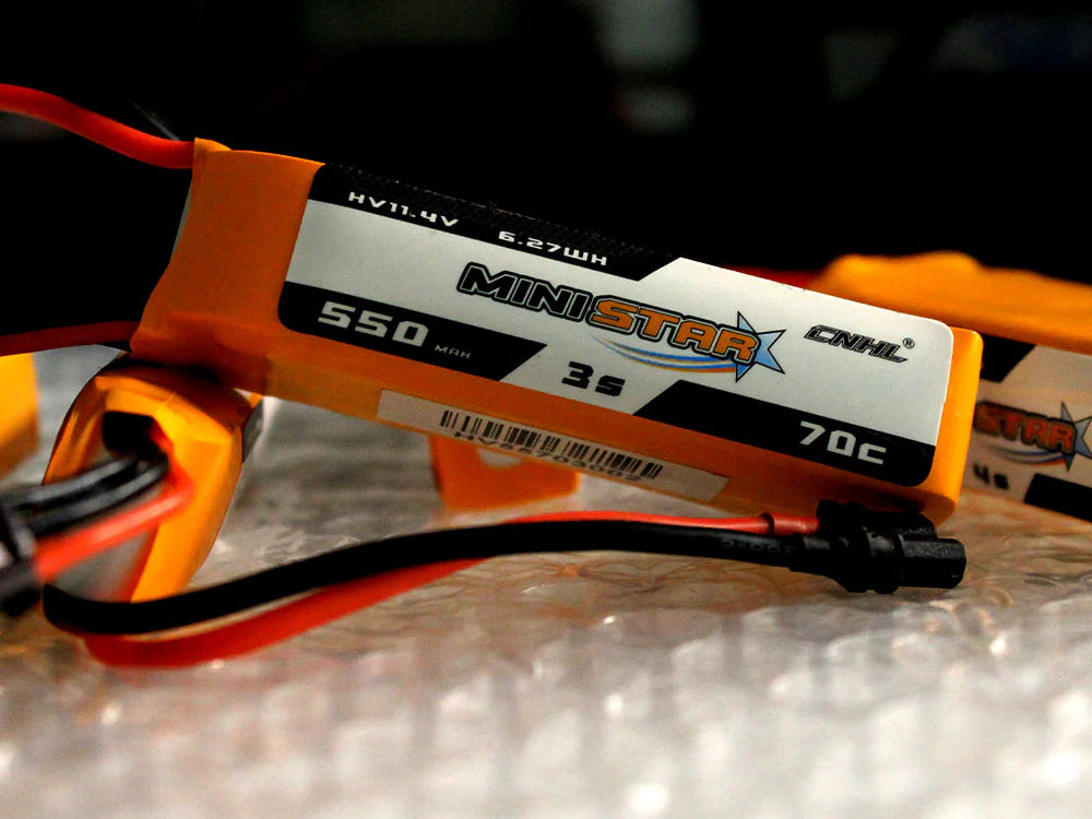 CNHL MiniStar HV 3S LiPoバッテリー 350mAh / 550mAh XT30Uコネクター付きFPVドローン用 3個セット