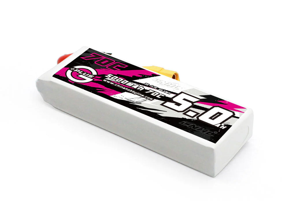 CNHL G+Plus 5000mAh 11.1V 3S 70C LiPoバッテリー XT90プラグ RCカー/飛行機用