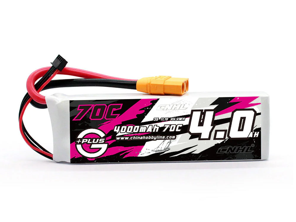 CNHL G+Plus 4000mAh 11.1V 3S 70C Lipoバッテリー XT90プラグ付き RCカー/RCボート/RC飛行機対応
