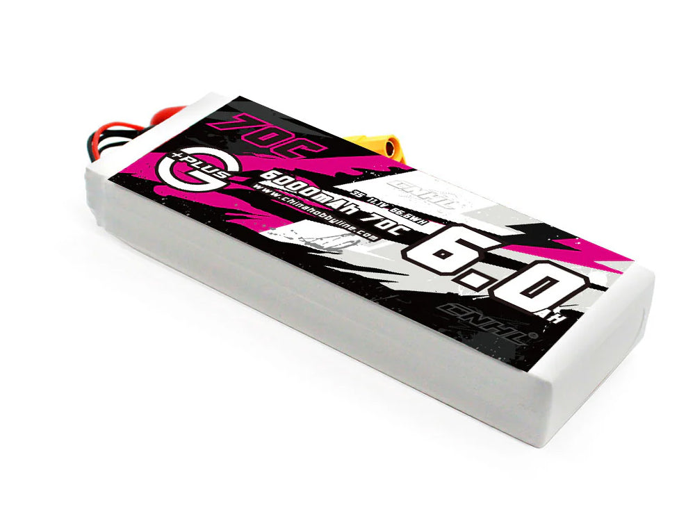 CNHL G+Plus 6000mAh 11.1V 3S 70C LiPoバッテリー XT90 RCカー/RCボート/飛行機/ヘリコプター/マルチローター用