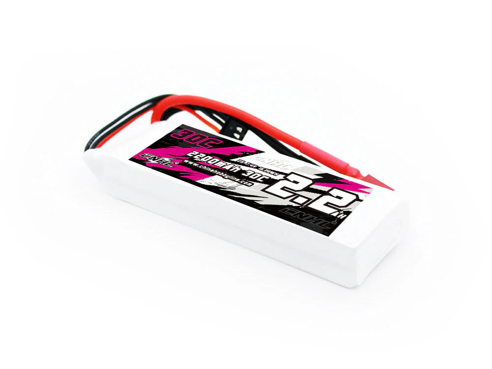 CNHL 2200mAh 7.4V 2S 30C リポバッテリー(T/Dean プラグ付き)|Traxxas Mini Slash 4X4対応 RCカー用